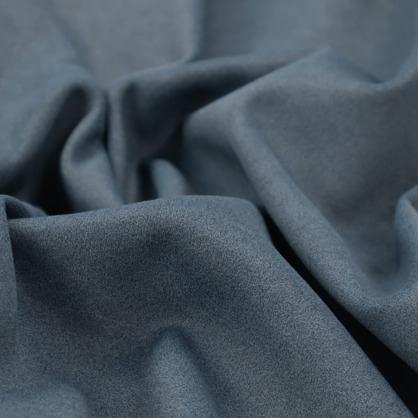 A dark navy or midnight blue fabric with a dense, distressed felt-like texture. This material is the darkest blue in the collection, featuring a tight, mottled blend of deep indigo and slate grey fibres. It is characterized by the signature organic, light-coloured "crackle" veins that give it the weathered appearance of premium distressed suede or heavy-duty industrial wool.