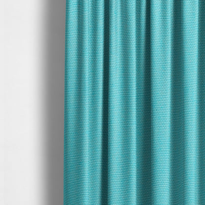 Playtime Plain Cotton Fabrics Collection Teal Blue Colour Water Repellent Upholstery Fabric CTR-319 - Made To Measure Curtains