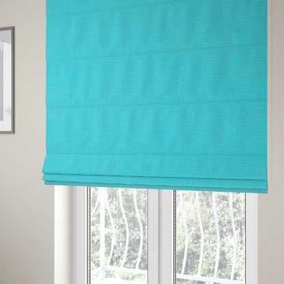 Playtime Plain Cotton Fabrics Collection Teal Blue Colour Water Repellent Upholstery Fabric CTR-319 - Roman Blinds