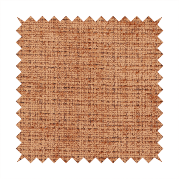 Scanno Weave upholstery fabric in a warm tan shade, showcasing a detailed, woven texture with an interlocking grid pattern.