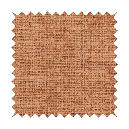 Scanno Weave upholstery fabric in a warm tan shade, showcasing a detailed, woven texture with an interlocking grid pattern.