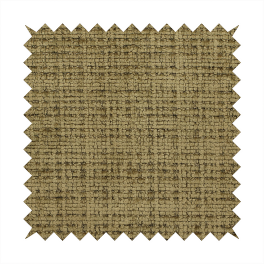 Scanno Weave upholstery fabric in a muted olive green shade, showcasing a detailed, woven texture with an interlocking grid pattern.
