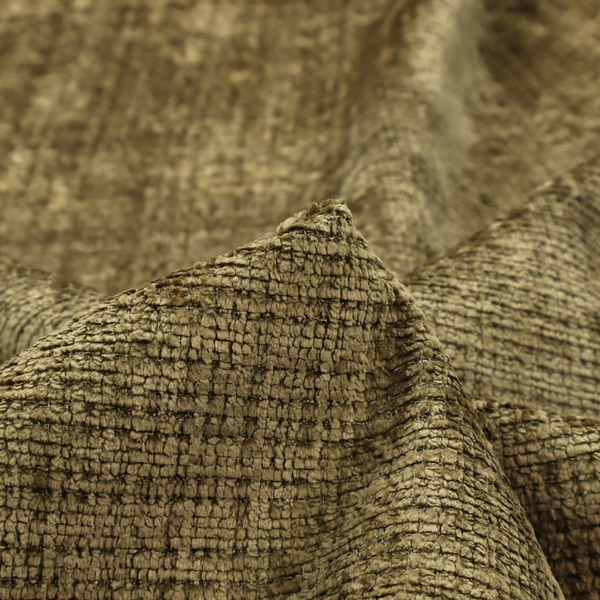 Scanno Weave upholstery fabric in a muted olive green shade, showcasing a detailed, woven texture with an interlocking grid pattern.