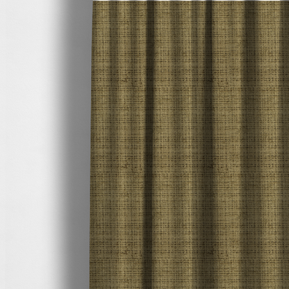 The fabric used to create these made-to-measure curtains is a Scanno Weave upholstery fabric in a muted olive green shade, showcasing a detailed, woven texture with an interlocking grid pattern.