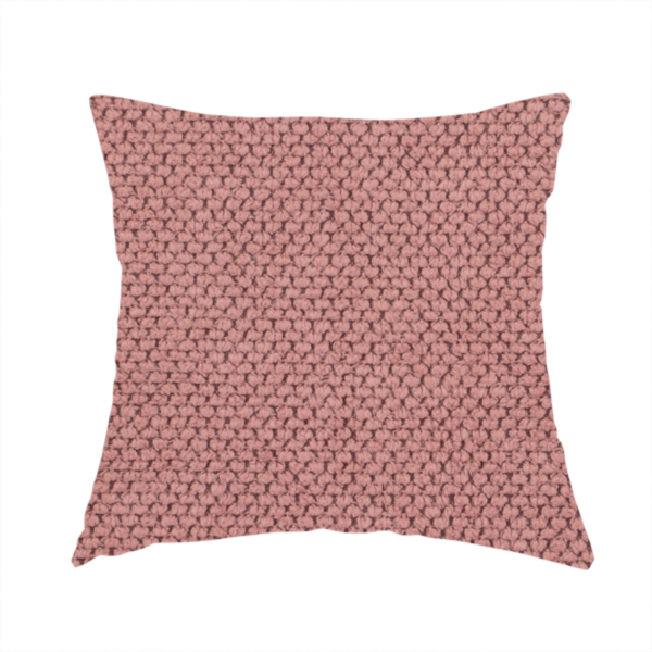 The fabric used to create these handmade cushions is a waffle-knit or honeycomb-patterned weave, defined by a uniform, three-dimensional grid of raised, rounded textures. Its rich, warm dusty rose or muted mauve hue and matte finish provide an elegant, cosy aesthetic. This structured, high-quality material is an excellent choice for luxury upholstery, decorative cushions, and premium home textiles that require a blend of durability and timeless style.