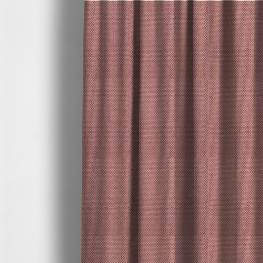 The fabric used to create these made-to-measure curtains is a waffle-knit or honeycomb-patterned weave, defined by a uniform, three-dimensional grid of raised, rounded textures. Its rich, warm dusty rose or muted mauve hue and matte finish provide an elegant, cosy aesthetic. This structured, high-quality material is an excellent choice for luxury upholstery, decorative cushions, and premium home textiles that require a blend of durability and timeless style.