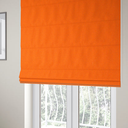 Playtime Plain Cotton Fabrics Collection Orange Colour Water Repellent Upholstery Fabric CTR-321 - Roman Blinds