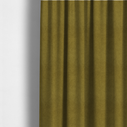 The fabric used to create these made-to-measure curtains is a waffle-knit or honeycomb-patterned weave of the collection, characterized by a uniform, three-dimensional grid of raised, rounded textures. Its rich, organic olive green or mossy tone with a matte finish offers a sophisticated, earthy aesthetic. 