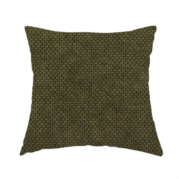 The fabric used to create this handmade cushion is a waffle-knit or honeycomb-patterned weave of the collection, defined by its uniform, three-dimensional grid of raised, rounded textures.