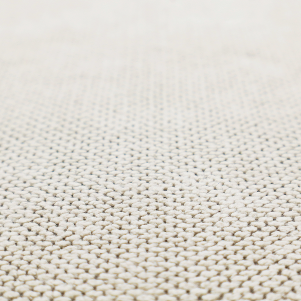 A premium off-white/cream waffle-knit fabric, featuring a crisp, clean, three-dimensional honeycomb weave with a soft finish.