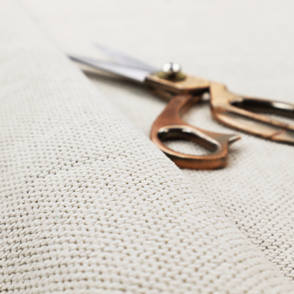 A premium off-white/cream waffle-knit fabric, featuring a crisp, clean, three-dimensional honeycomb weave with a soft finish.