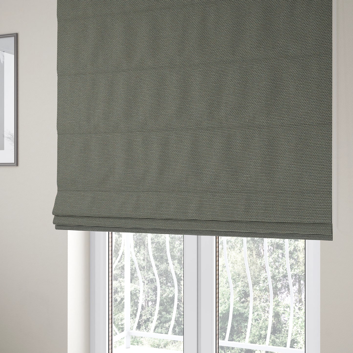 Playtime Plain Cotton Fabrics Collection Grey Colour Water Repellent Upholstery Fabric CTR-322 - Roman Blinds