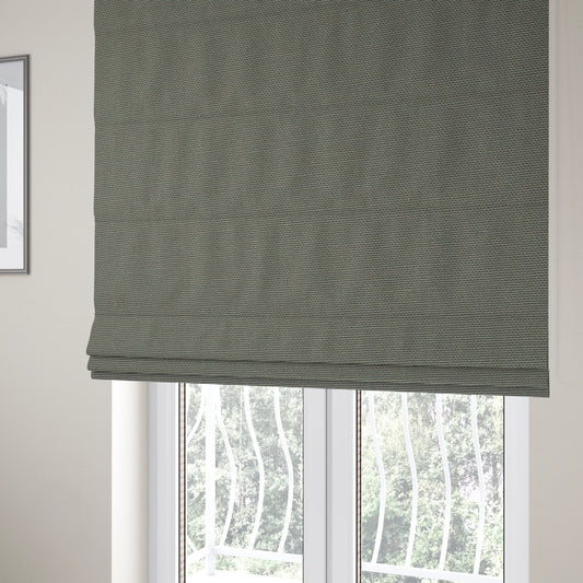 Playtime Plain Cotton Fabrics Collection Grey Colour Water Repellent Upholstery Fabric CTR-322 - Roman Blinds