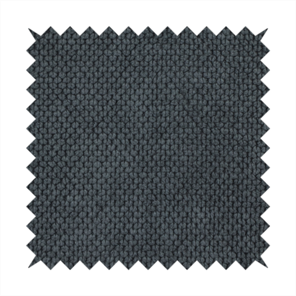 A premium charcoal grey waffle-knit fabric, featuring a dense, three-dimensional honeycomb weave for a sophisticated, modern aesthetic.