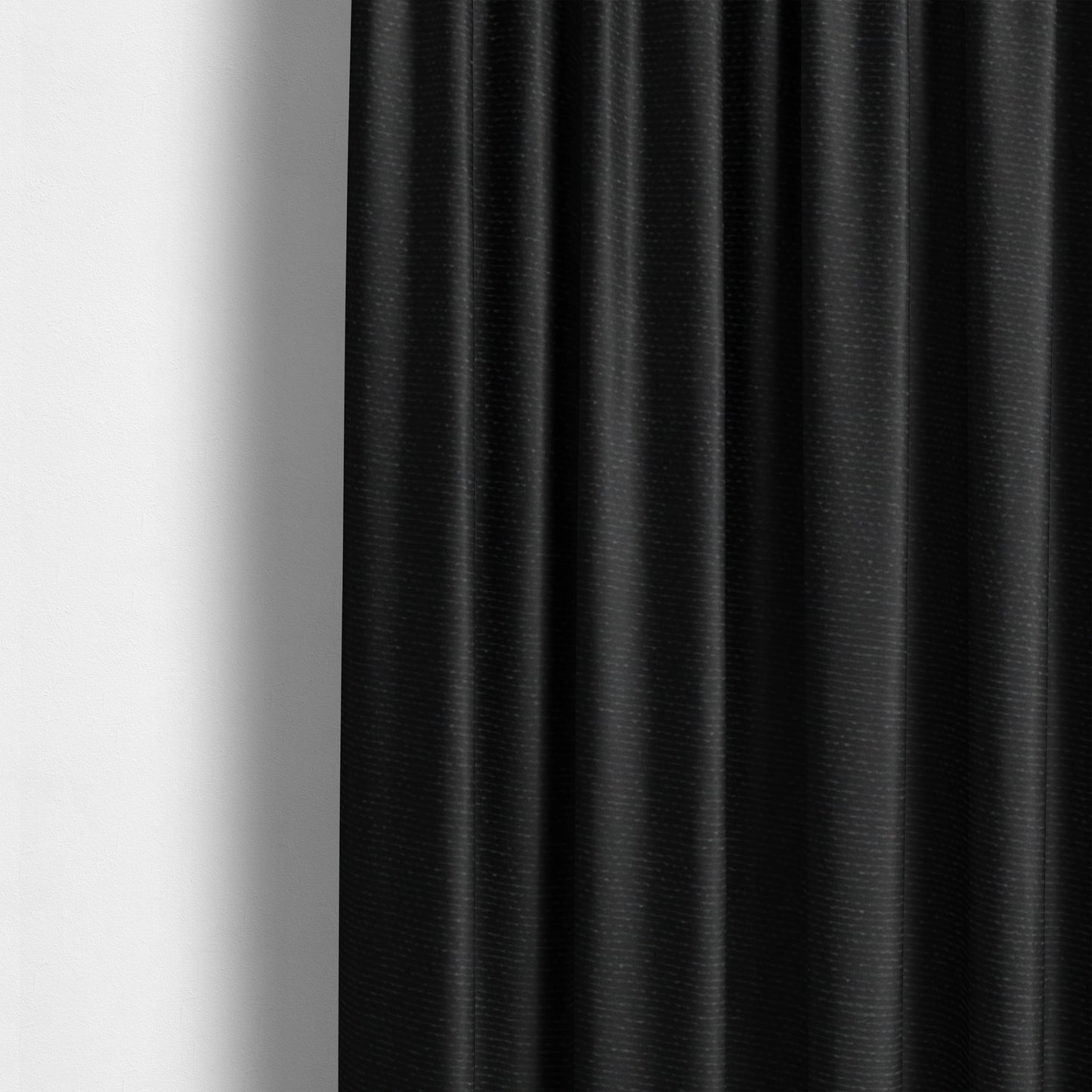 Playtime Plain Cotton Fabrics Collection Black Colour Water Repellent Upholstery Fabric CTR-323 - Made To Measure Curtains