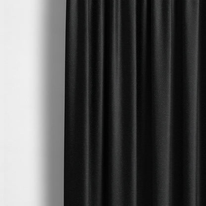 Playtime Plain Cotton Fabrics Collection Black Colour Water Repellent Upholstery Fabric CTR-323 - Made To Measure Curtains