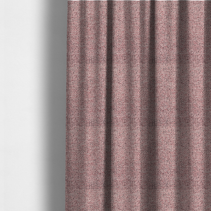 The fabric used to create these made-to-measure curtains is a dusty rose textured fabric with a dense, irregular black speckled pattern.