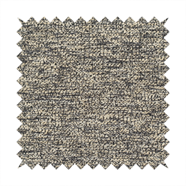 A fossil grey and cream textured fabric with a dense, irregular speckled pattern.