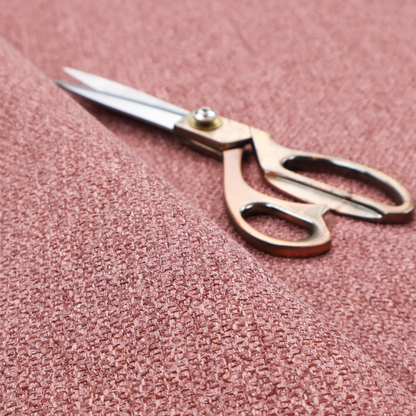 A Chamonix Water Repellent upholstery fabric in Pink. The material features a dense, dusty rose basket weave texture with a multi-tonal finish and a durable, matte look.