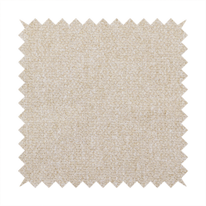 A Chamonix Water Repellent upholstery fabric in Cream. The material features a dense, multi-tonal basket weave texture with warm ivory and off-white threads and a durable, matte finish.