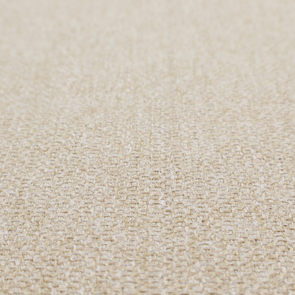 A Chamonix Water Repellent upholstery fabric in Cream. The material features a dense, multi-tonal basket weave texture with warm ivory and off-white threads and a durable, matte finish.