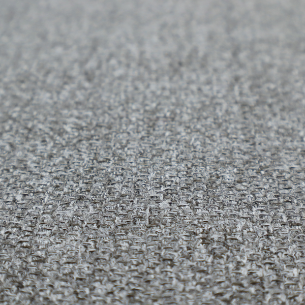 A Chamonix Water Repellent upholstery fabric in Cool Brown. The material features a dense, multi-tonal basket weave texture with taupe and grey threads and a durable, matte finish.