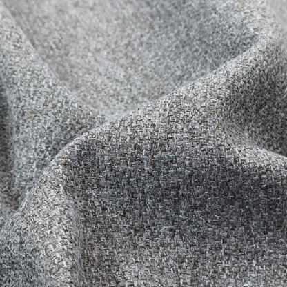 A Chamonix Water Repellent upholstery fabric in Cool Brown. The material features a dense, multi-tonal basket weave texture with taupe and grey threads and a durable, matte finish.