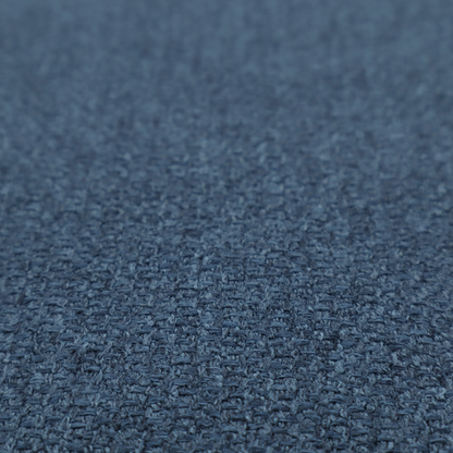 A Chamonix Water Repellent upholstery fabric in Navy Blue. The material features a dense, multi-tonal indigo basket weave texture with a durable, matte finish.