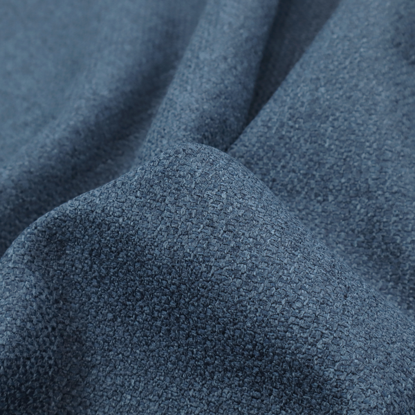 A Chamonix Water Repellent upholstery fabric in Navy Blue. The material features a dense, multi-tonal indigo basket weave texture with a durable, matte finish.