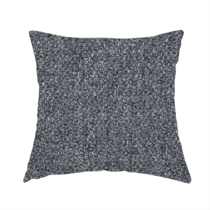 Fabric used to create this handmade cushion is a deep, dramatic Charcoal Grey. This fabric features a high-density basket weave that blends dark soot tones with flecks of slate and silver. The tight, pebbled texture gives the dark colour a sophisticated, matte architectural feel.