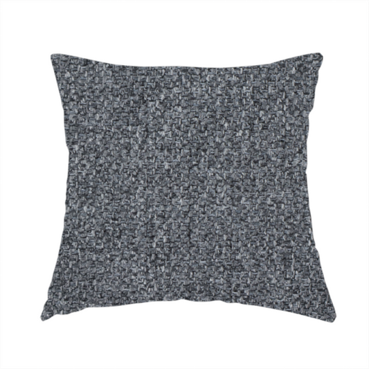 Fabric used to create this handmade cushion is a deep, dramatic Charcoal Grey. This fabric features a high-density basket weave that blends dark soot tones with flecks of slate and silver. The tight, pebbled texture gives the dark colour a sophisticated, matte architectural feel.