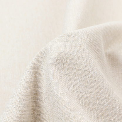 A light beige woven fabric with a subtle, textured grid pattern.