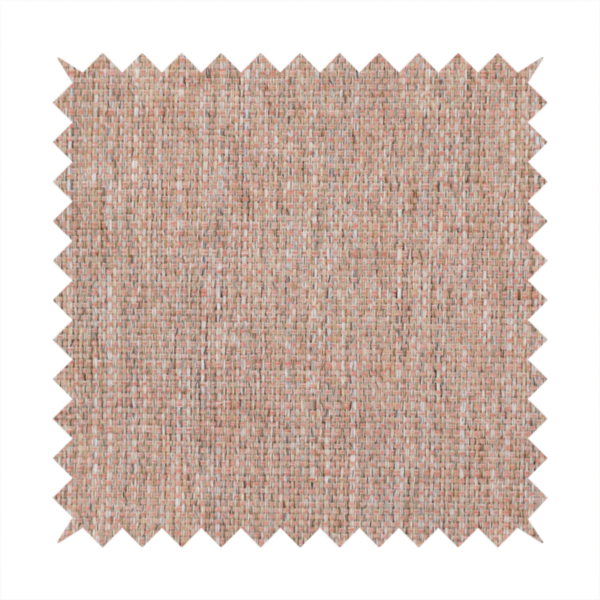 A terracotta orange woven fabric with a multi-tonal, heathered texture.