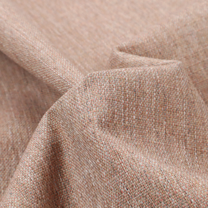 A terracotta orange woven fabric with a multi-tonal, heathered texture.