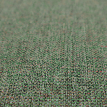 An olive green woven fabric with a multi-tonal, heathered texture.