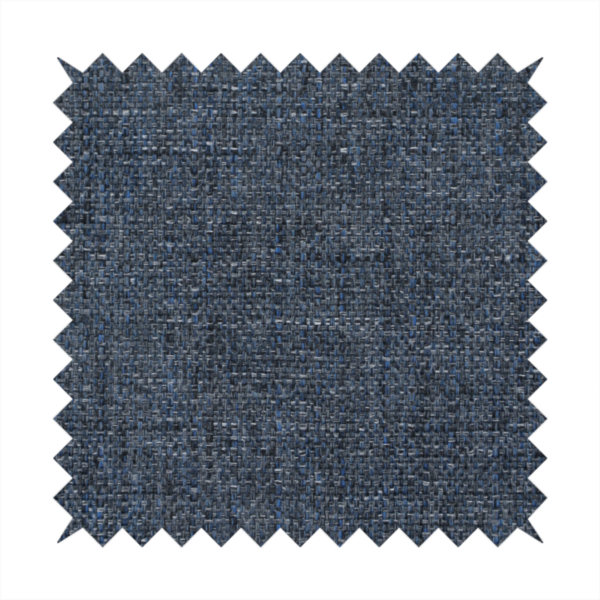 A navy blue woven fabric with a multi-tonal, heathered texture.
