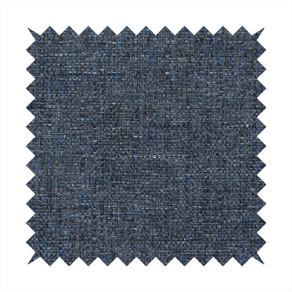 A navy blue woven fabric with a multi-tonal, heathered texture.