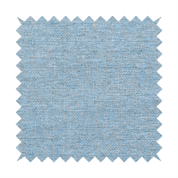 A sky blue woven fabric with a multi-tonal, heathered texture.