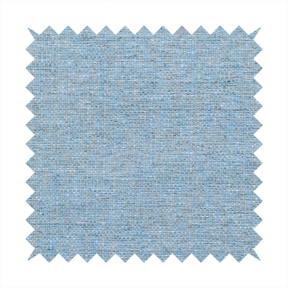 A sky blue woven fabric with a multi-tonal, heathered texture.