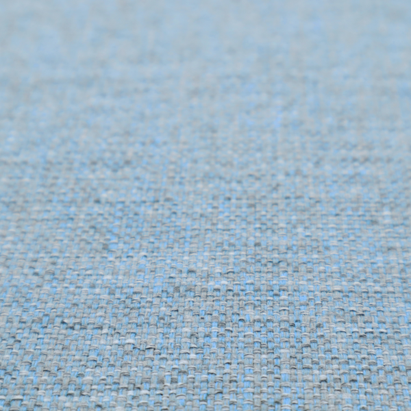 A sky blue woven fabric with a multi-tonal, heathered texture.