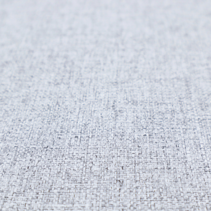 a silver grey woven fabric with a clean, heathered texture.