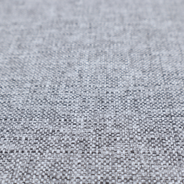 A slate grey woven fabric with a dense, multi-tonal heathered texture.