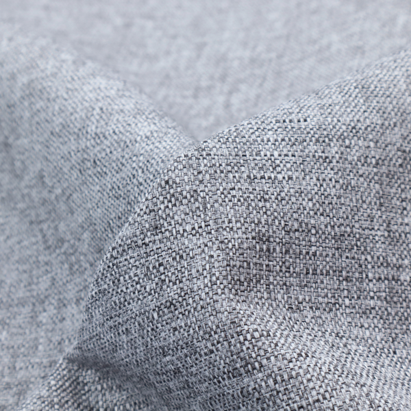 A slate grey woven fabric with a dense, multi-tonal heathered texture.