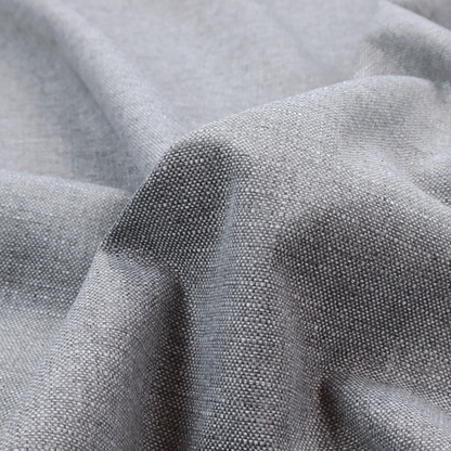 A steel grey woven fabric with a dense, multi-tonal heathered texture.