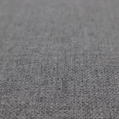 a graphite grey woven fabric with a dense, multi-tonal heathered texture.