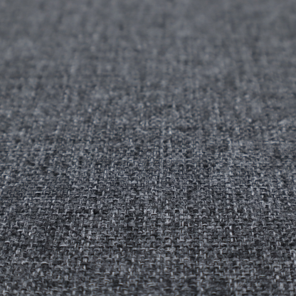 A dark charcoal grey woven fabric with a heavy, multi-tonal heathered texture.