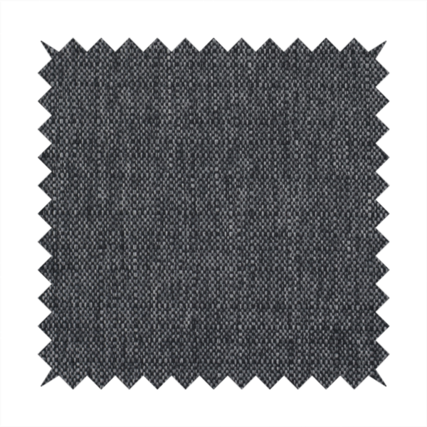 A black and grey woven fabric with a tight, salt-and-pepper heathered texture.