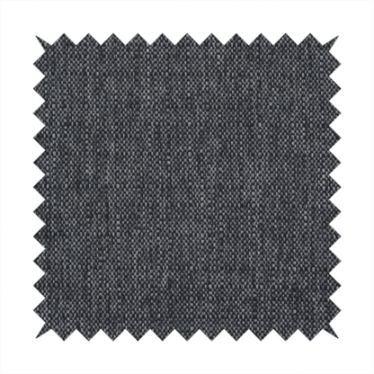 A black and grey woven fabric with a tight, salt-and-pepper heathered texture.