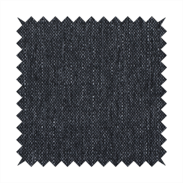 A deep onyx black woven fabric with a fine, heathered texture.