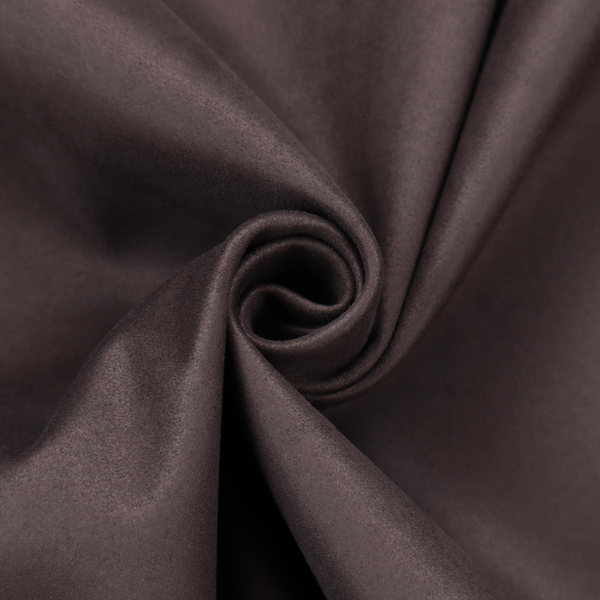 Annecy Water Repellent Velvet in Truffle. The fabric displays a dense, low-profile pile with a soft matte finish in a deep, sophisticated chocolate brown. This high-performance upholstery material offers a plush texture and a specialized water-resistant coating for superior durability.